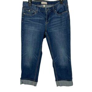 Banana Republic Women Stretch Cuffed Leg Capri Jeans Size 29/8